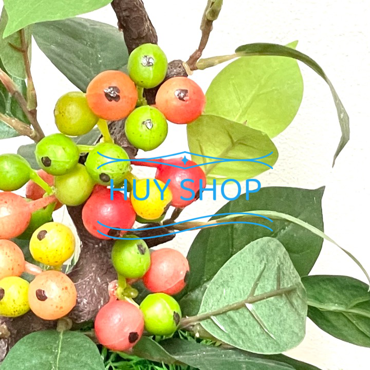 Chậu Cây TRÁI SUNG nhân tạo trang trí nhà cửa