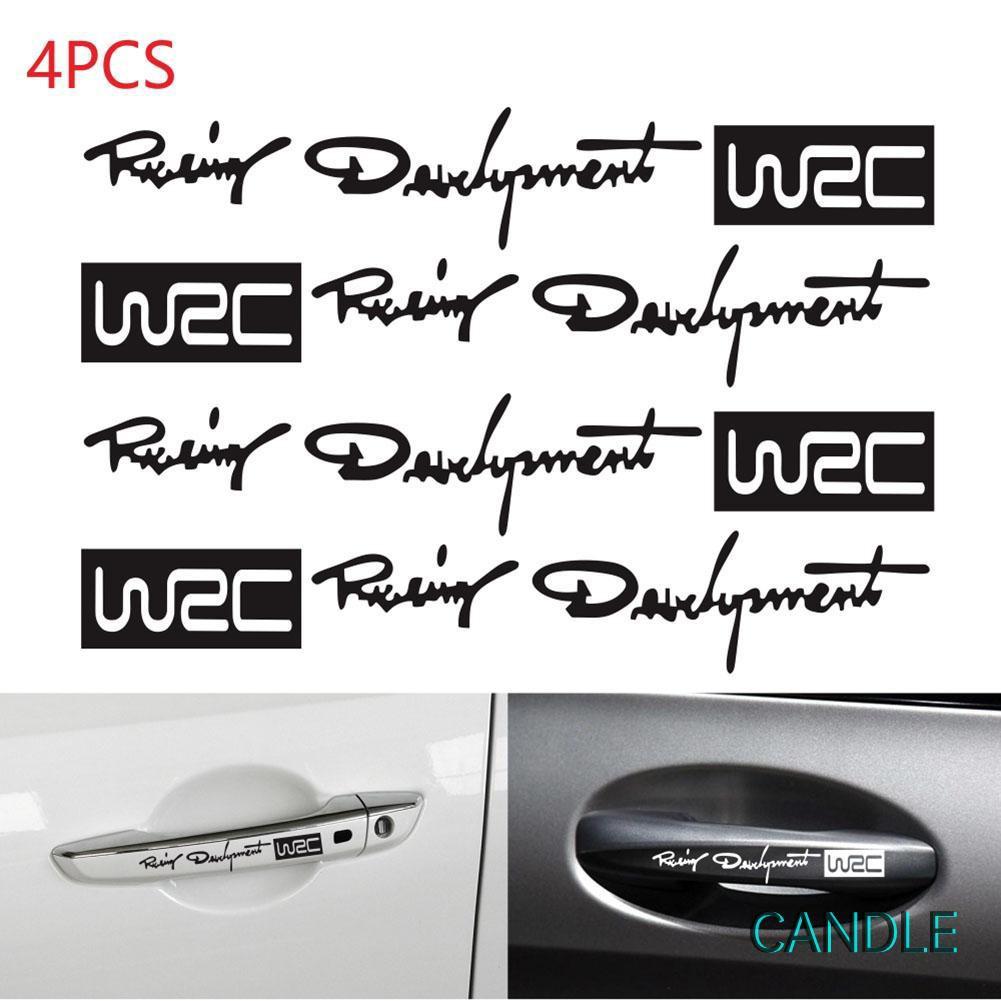 Bộ 4 Decal Dán Trang Trí Tay Nắm Cửa Xe Ô Tô