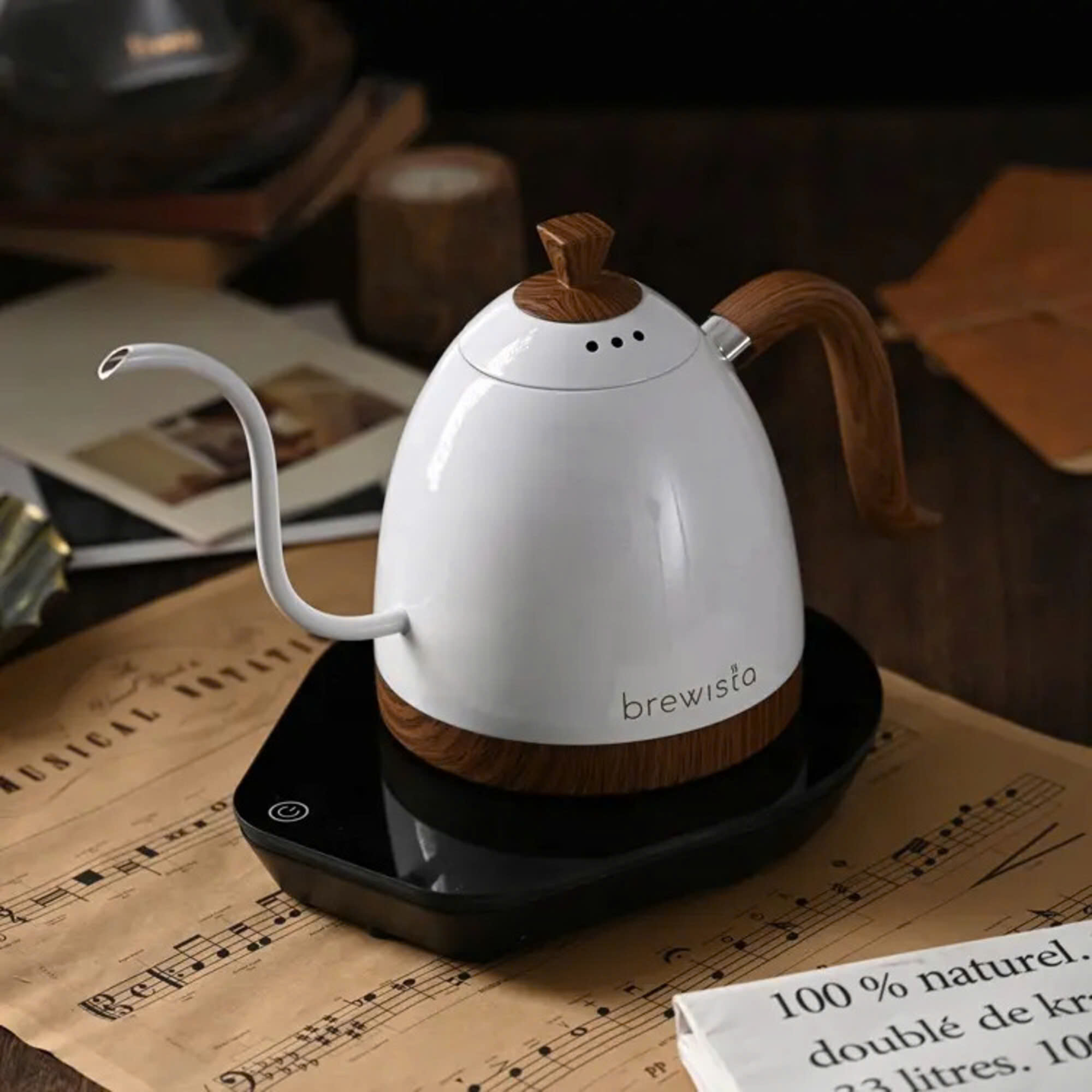 Hàng chính hãng ấm đun rót cà phê Brewista Artisan 600ml Gen 3 Pro 1500w