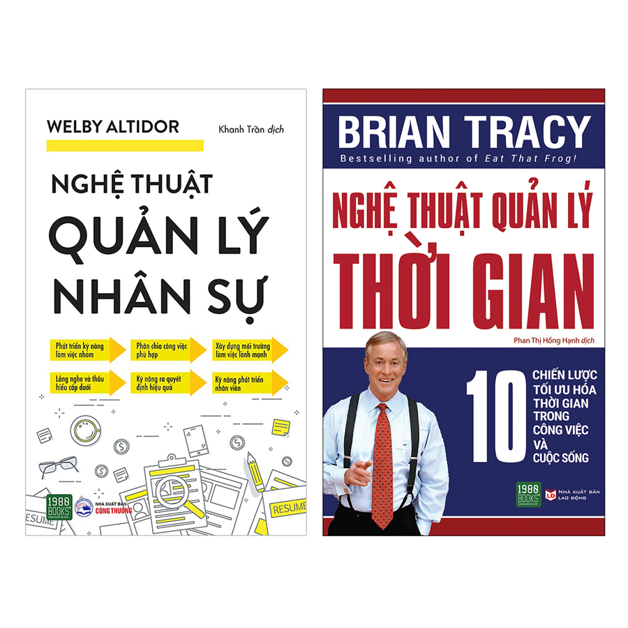 Combo Nghệ Thuật Quản Lý Nhân Sự + Nghệ Thuật Quản Lý Thời Gian (2 Cuốn)