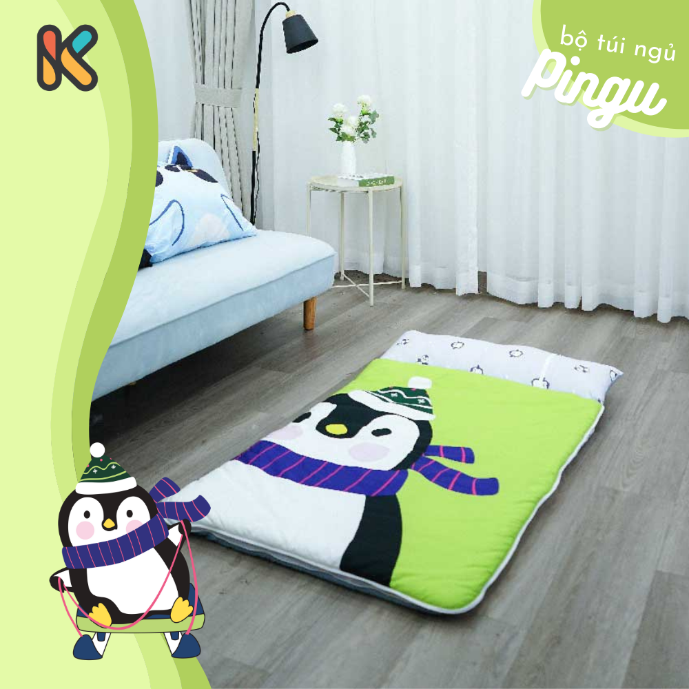 Bộ Túi Ngủ Em Bé Pingu K-Bedding