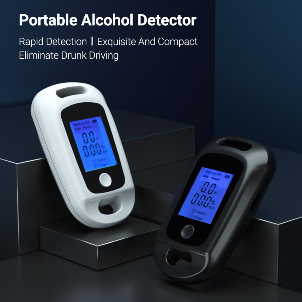 Xiaomi youpin portable alcohol detector type-c sạc màn hình hiển thị lcd độ nhạy cao với khả năng chống nhiễu mạnh mẽ Hàng nhập khẩu