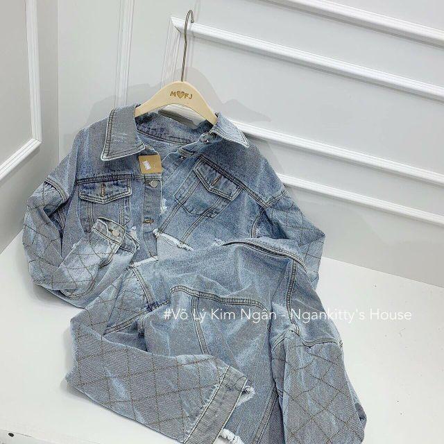 Áo bò dáng croptop - Áo khoác bò