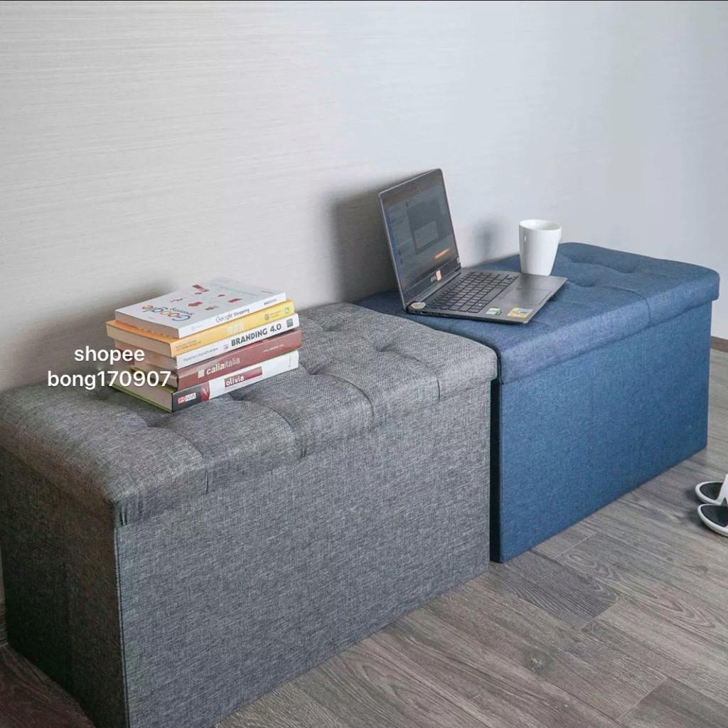 Ghế Dài Sofa kiêm hộp đựng đồ size lớn XL 70x39xcao40cm chất vải oxford 600D sang trọng