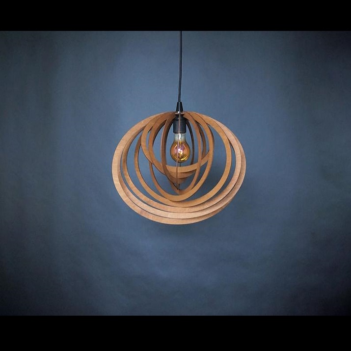 Đèn gỗ thả trần CAO CẤP hiện đại sang trọng 30x40cm chất liệu gỗ trang trí cho phòng khách nhà căn hộ decor nhà quán cafe