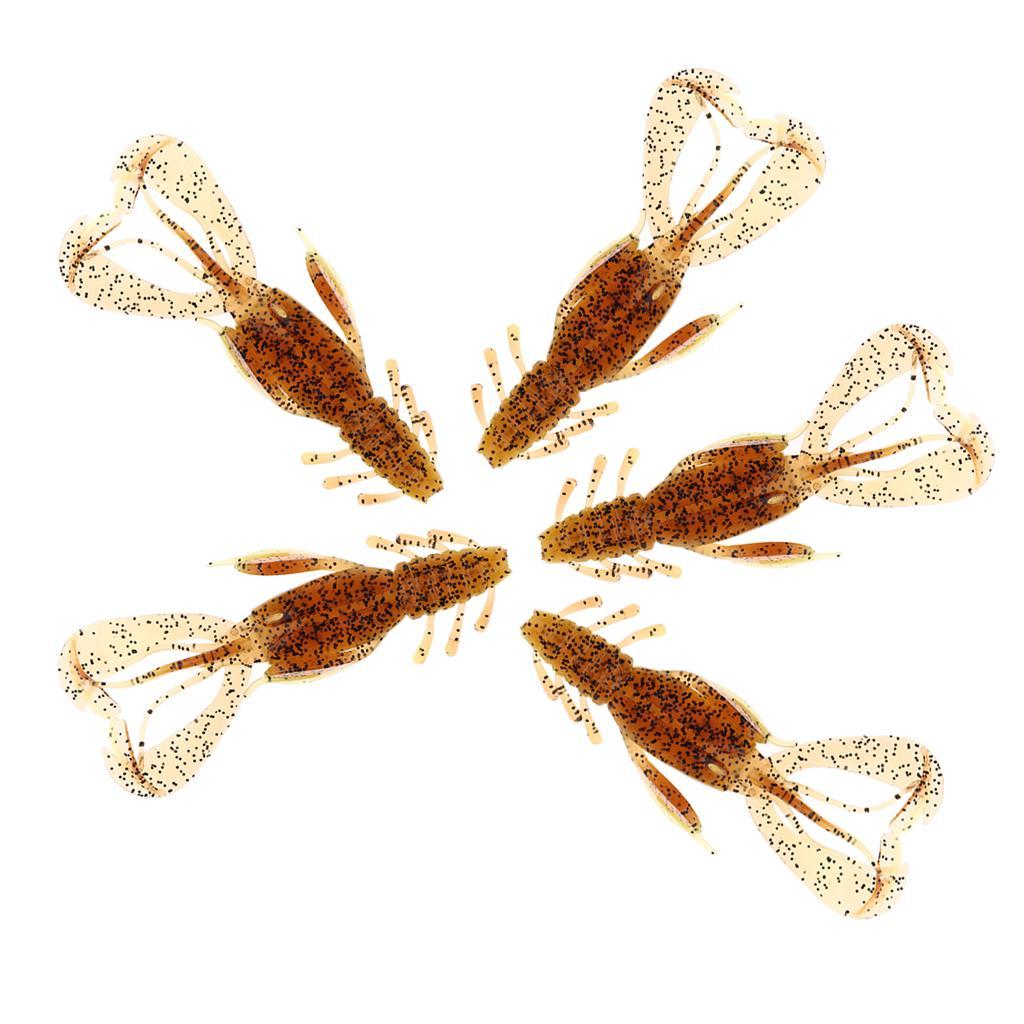 10x Fishing Gear Freshwater Fish Soft Lures Worm Bass Trout Shad Swim Baits