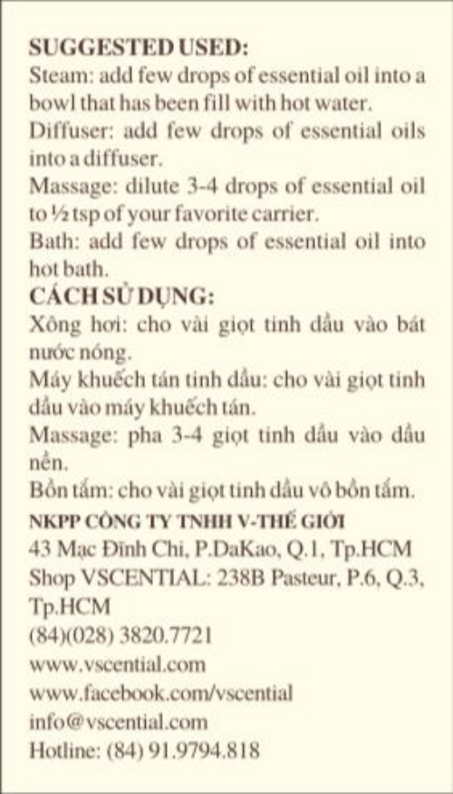 Vscential Tinh Dầu Đinh Hương 10ml