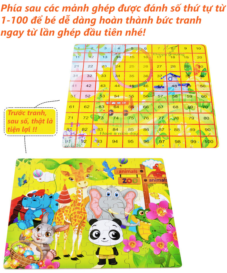 Tranh ghép gỗ 100 mảnh hộp sắt - Nàng tiên cá