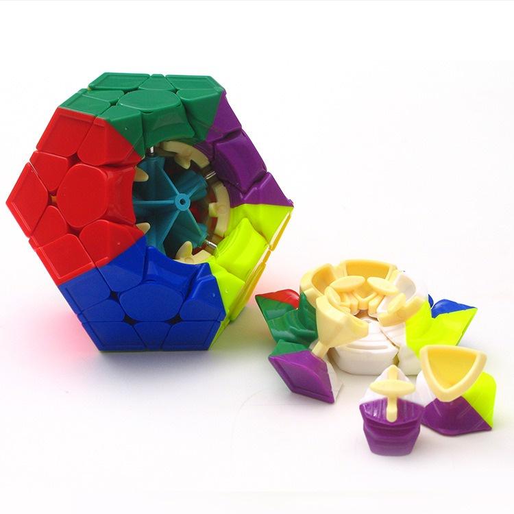 Rubik Biến Thể Megaminx Stickerless MoYu MeiLong MFJS Rubik Quả Cầu 12 Mặt Xoay Mượt