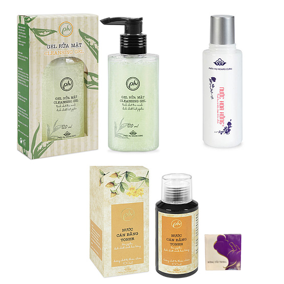 Bộ Làm Sạch Sâu Da Mặt lấy đi bã nhờn và bụi bẩn ẩn sâu dưới da, đồng thời cân bằng độ ẩm cho da, cung cấp vitamin nuôi dưỡng cho da. + Tặng Kèm Hộp Bông Tẩy Trang Cao Cấp.