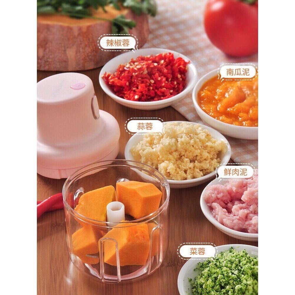 Máy Xay Mini Sạc Điện Cầm Tay, Xay Thịt, Xay Đồ Ăn Dặm Cho Bé, Gia Vị, Tỏi, Ớt Siêu Tiện Dụng Cho Bạn