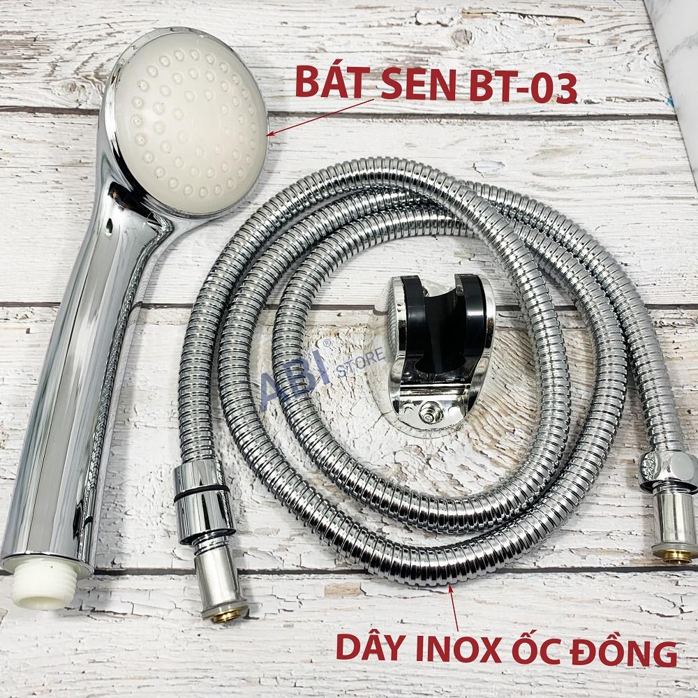 Bộ dây bát sen tắm BT-03 mạ crome hàng đẹp
