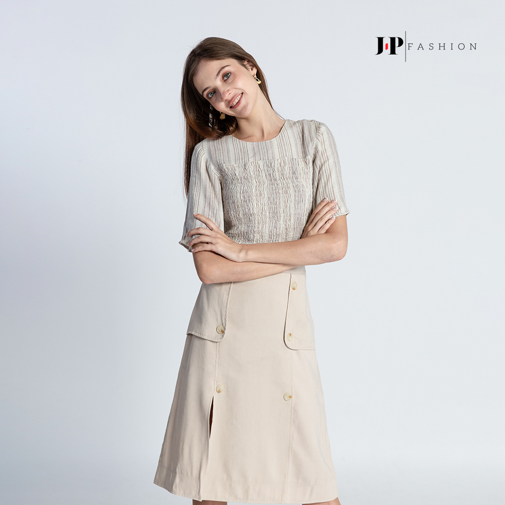 Áo sơ mi nữ họa tiết kẻ sọc J-P Fashion 10605929