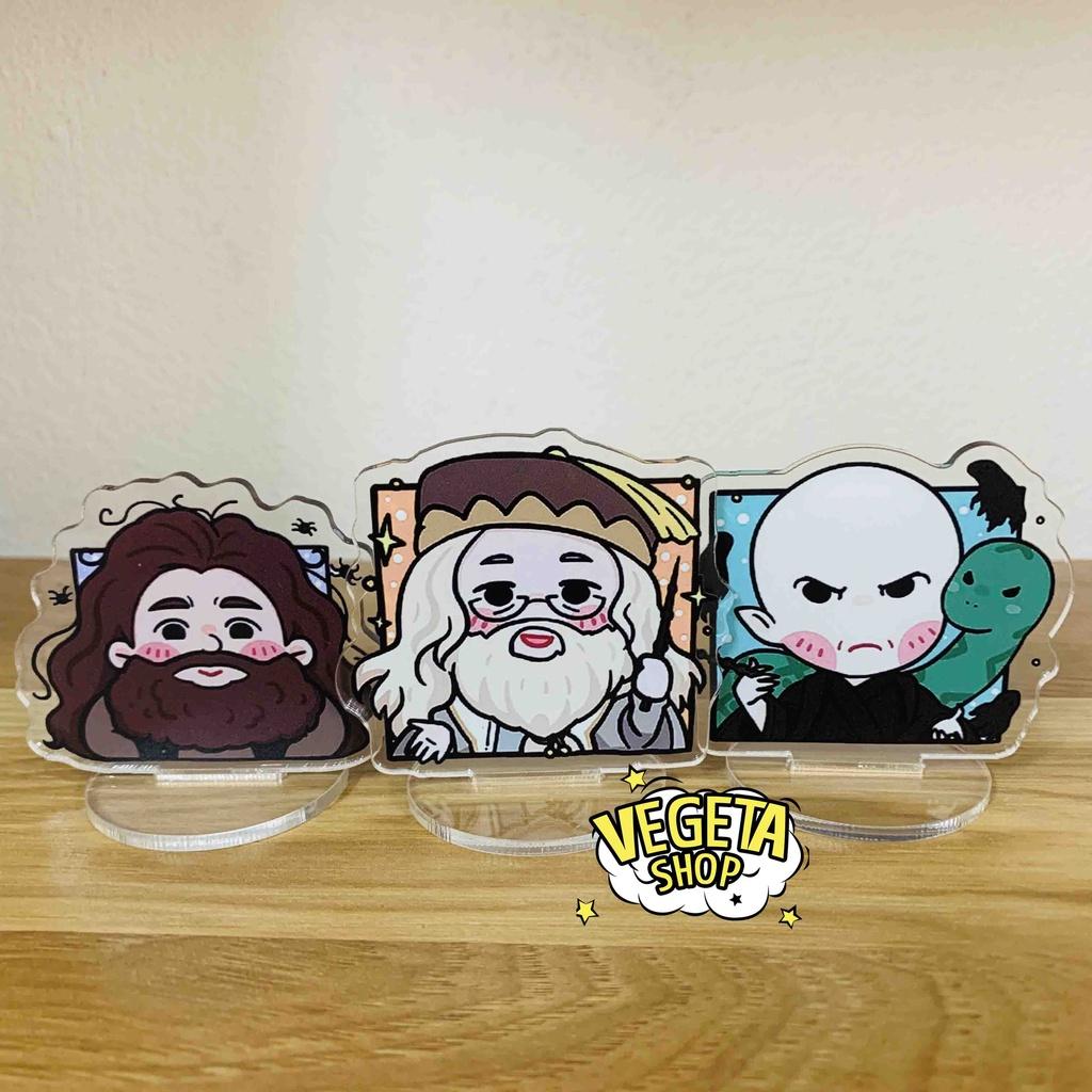 Mô Hình Tượng Standee Acrylic Mica 2 mặt - Set 9 Harry Potter - Hermione Ron Draco Malfoy Dumbledore Luna Lovegood Snape