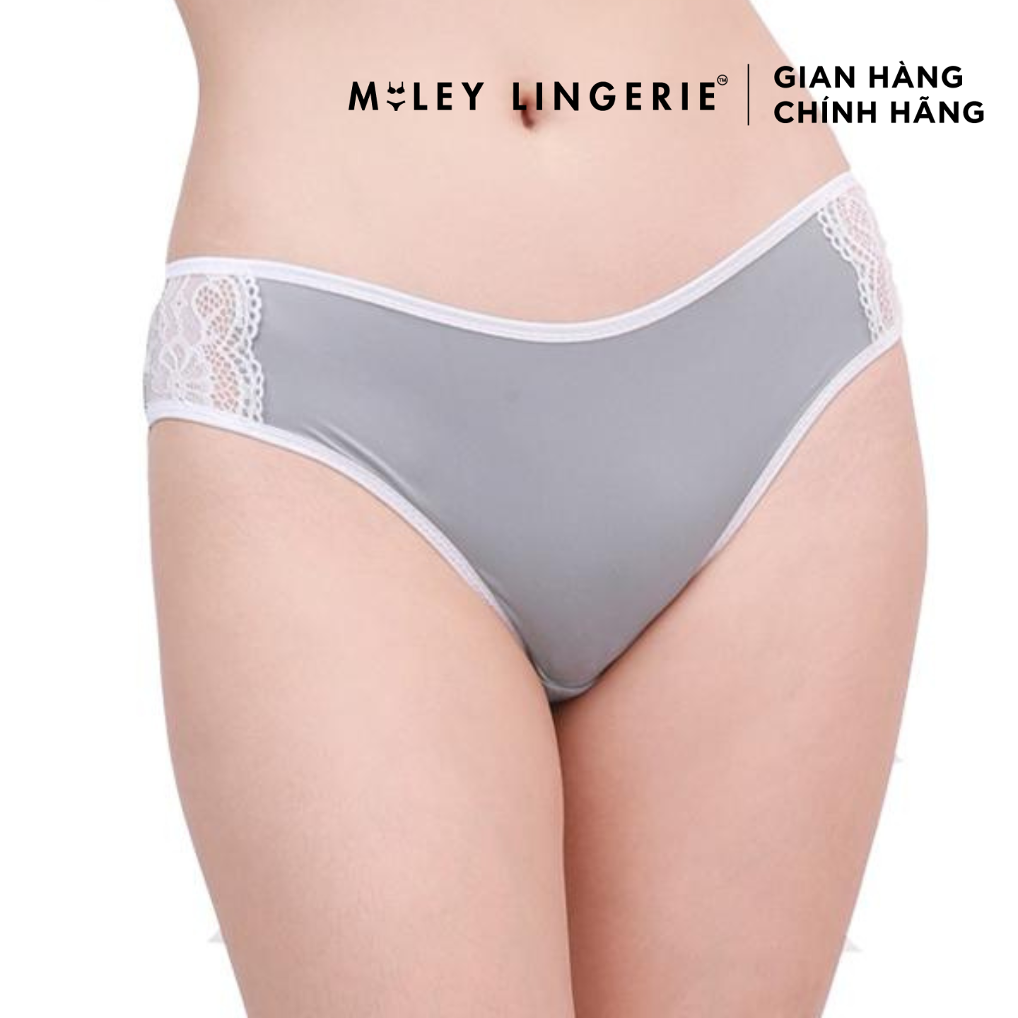 Combo 5 Quần Lót Viền Ren Sườn Miley Lingerie Xám - FMM1105