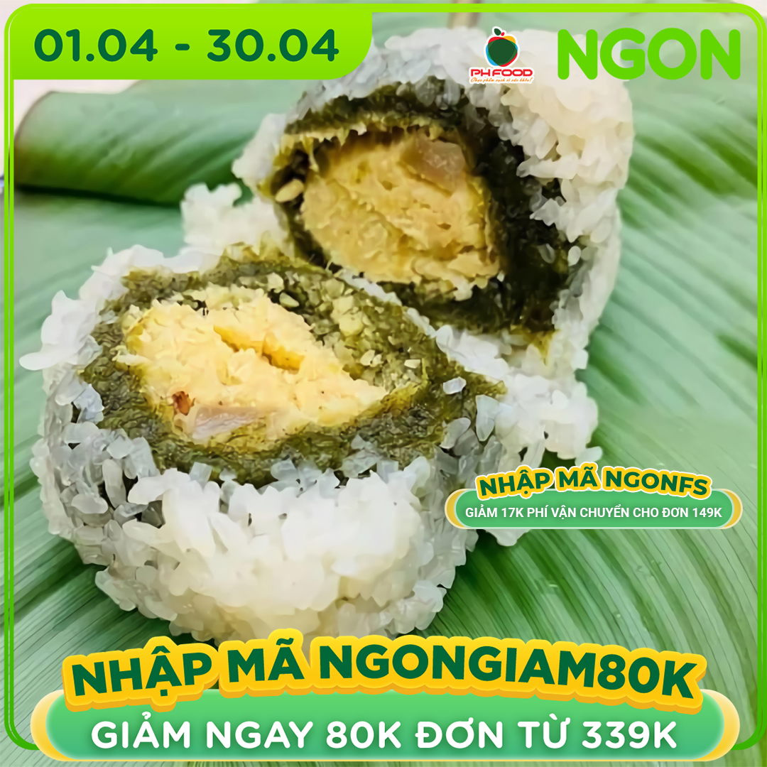 - Bánh Khúc Việt Trì - Túi 10 Cái Trắng - Đông Lạnh