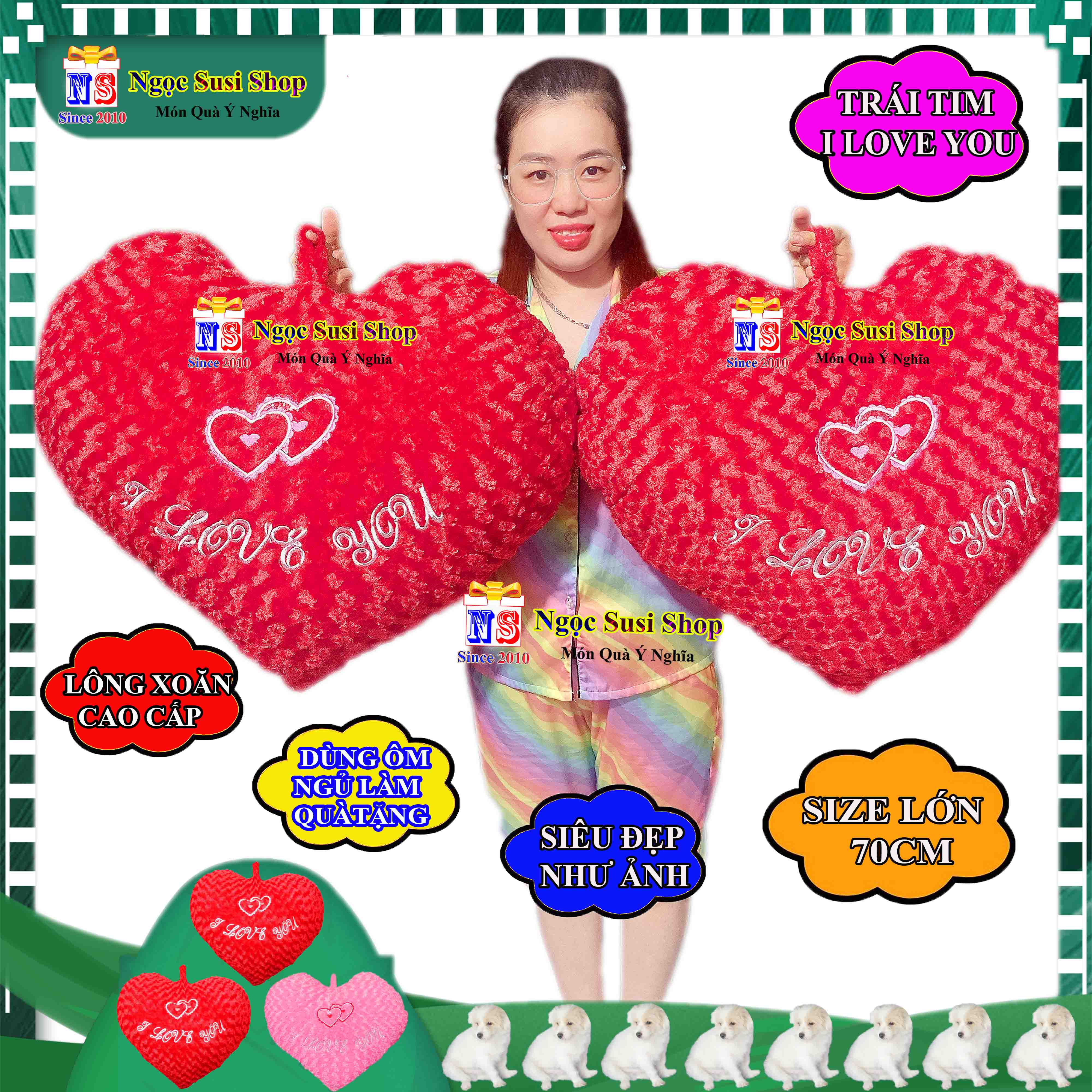 THÚ BÔNG GỐI TRÁI TIM I LOVE YOU SIÊU ĐẸP ÔM NGỦ QUÀ TẶNG - GỐI ÔM TRÁI TIM CAO CẤP