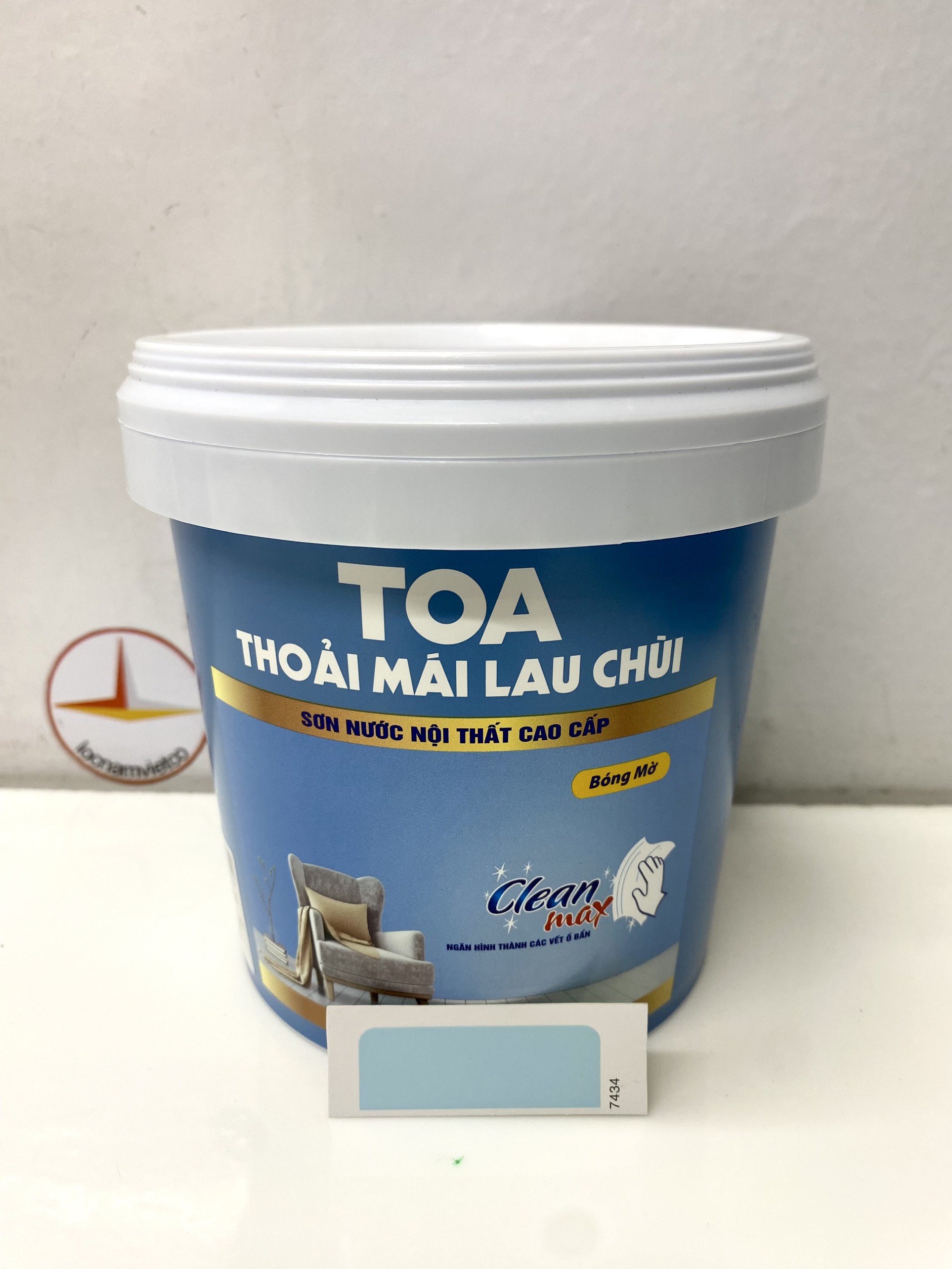 Sơn phào chỉ cho trần nhà Toa thoải mái lau chùi màu A- 7434 _1L