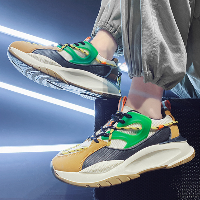 Giày Sneaker Nam, Giày Nam Cao Cấp Đế cao su non Phong Cách Hàn Quốc