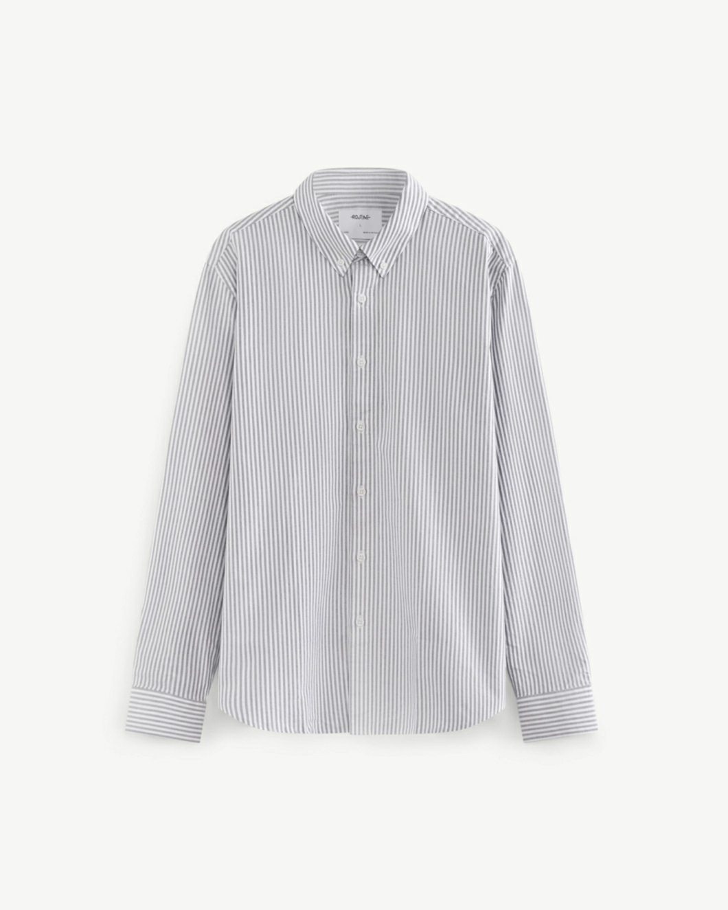 Áo sơ mi sọc ROUTINE chất liệu oxford form Fitted (2 màu) - 10S24SHL020 | LASTORE MENSWEAR
