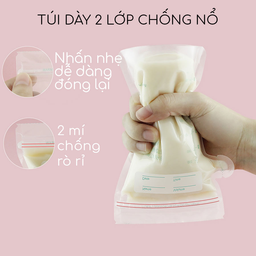 Túi Trữ Sữa 150ml 200ml Có Vòi Đã Khử Trùng Vô Cùng Tiện Lợi Cho Mom