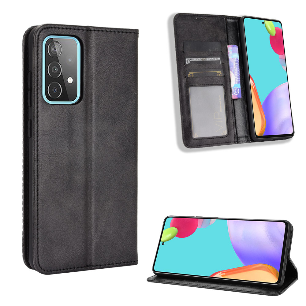 Bao da dành cho Samsung Galaxy A52 dạng ví, hít nam châm cao cấp Fashion Case