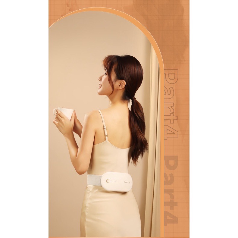 Máy Chườm Ấm, Máy Massage Giảm Đau Bụng Kinh Nguyệt, Đai Làm Ấm Bụng Kinh Nguyệt Tặng Bạn Gái 3 Chế Độ - Linn Store