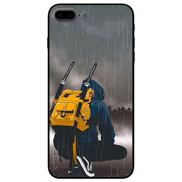 Ốp lưng in cho Iphone 7 Plus/ 8 Plus Mẫu Dưới Mưa