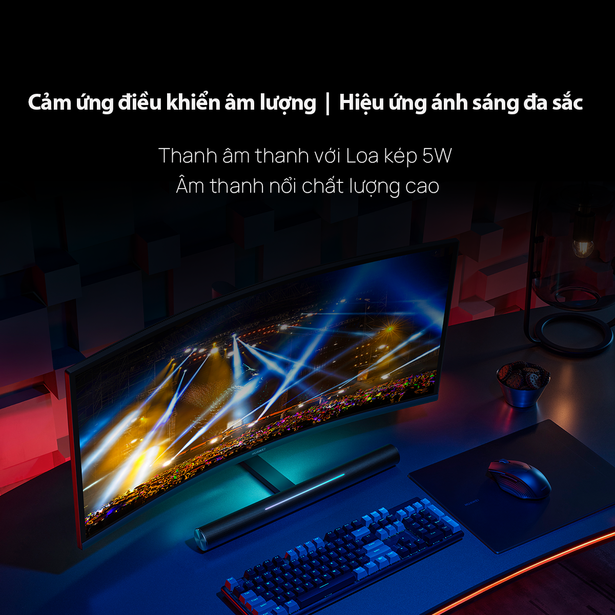 Màn Hình HUAWEI MateView GT | Màn Hình Cong 34” | Độ phân giản 3K 165Hz | Thanh Âm Thanh Nổi | Hàng Chính Hãng