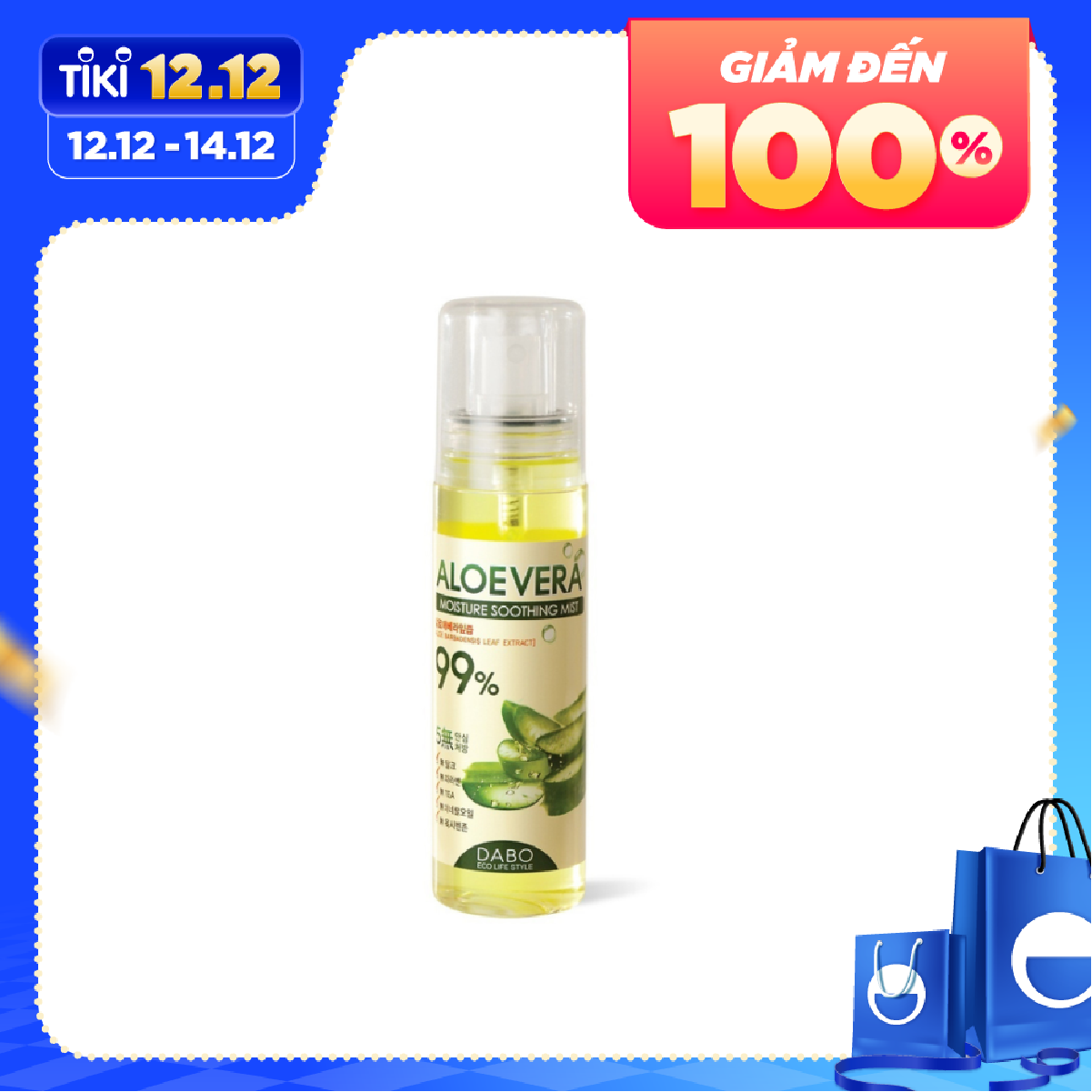 Xịt Khoáng Dưỡng Da Tinh Chất Lô Hội Dabo Aloe (100ml)