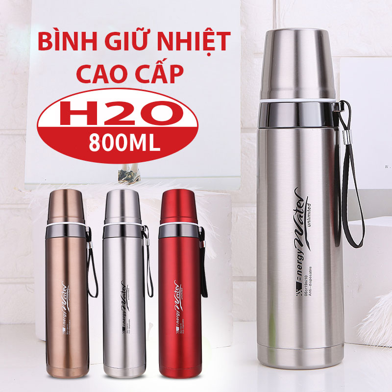 Bình Giữ Nhiệt H2O Vacuum Flask Inox Dung Tích 800ml