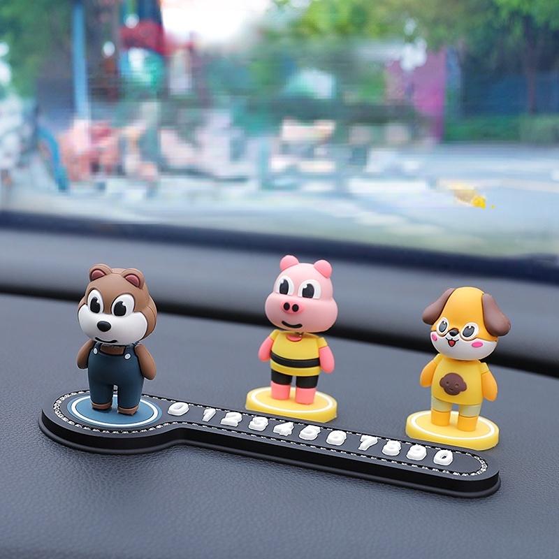 Mô Hình Búp Bê Lắc Đầu Di Chuyển Dễ Thương Trang Trí Biển Số Xe Hơi