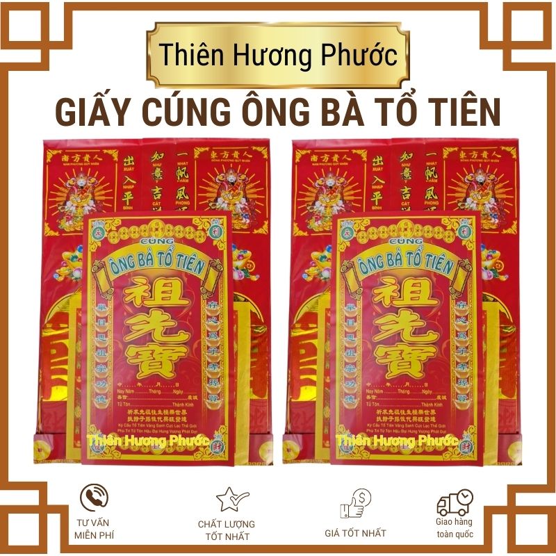 Giấy cúng khai trương cao cấp