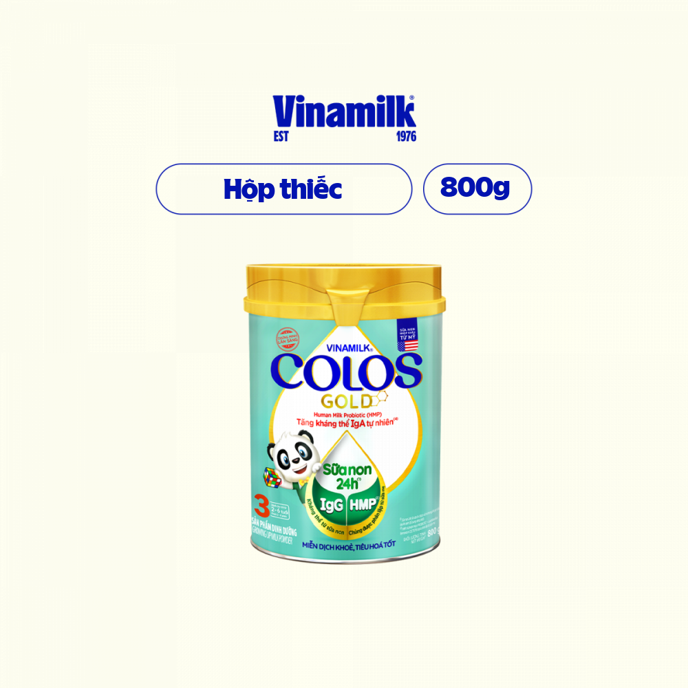 Sữa bột Vinamilk ColosGold 3 Hộp thiếc 800g