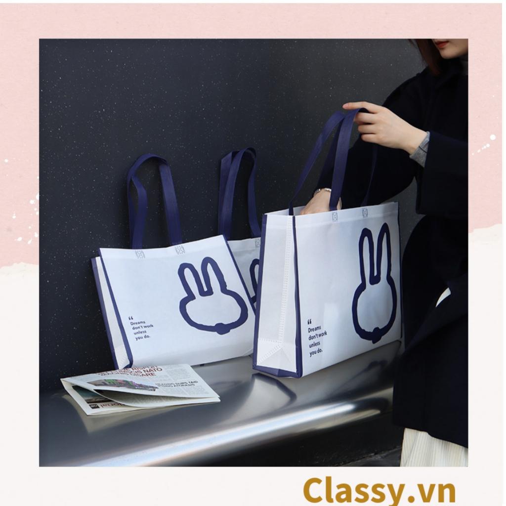 Hình ảnh Túi Tote Classy  size khổng lồ; chất liệu vải không dệt, hàng dầy chịu tải 40kg, in hình  hồng hạc vintage T588