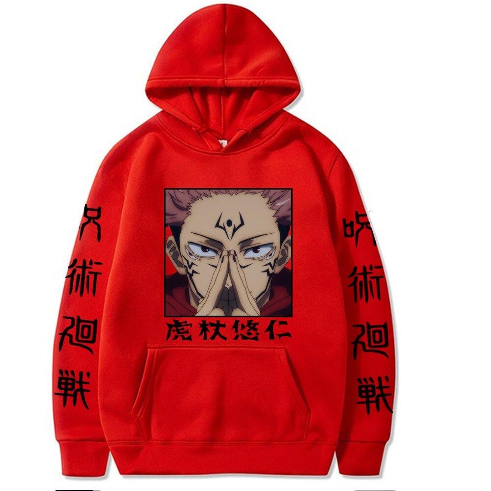 Anime Cửu Âm Chân Kinh Kaisen Áo Hoodie Itadori Harajuku Dạo Phố Hip Hop Áo Nỉ Rời Nam Quần Áo