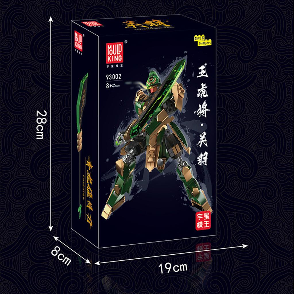 Đồ chơi Lắp ráp tướng Quan Vũ, Mould King 93002 Tướng tam quốc, Mô hình Quan Yu, Xếp hình thông minh