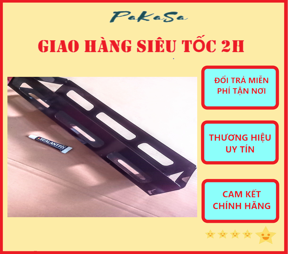 Kệ Đa Chức Năng Dán Tường Bằng Thép Sơn Tĩnh Điện 1 Tầng PaKaSa Kèm Keo Dán - Hàng Chính Hãng 