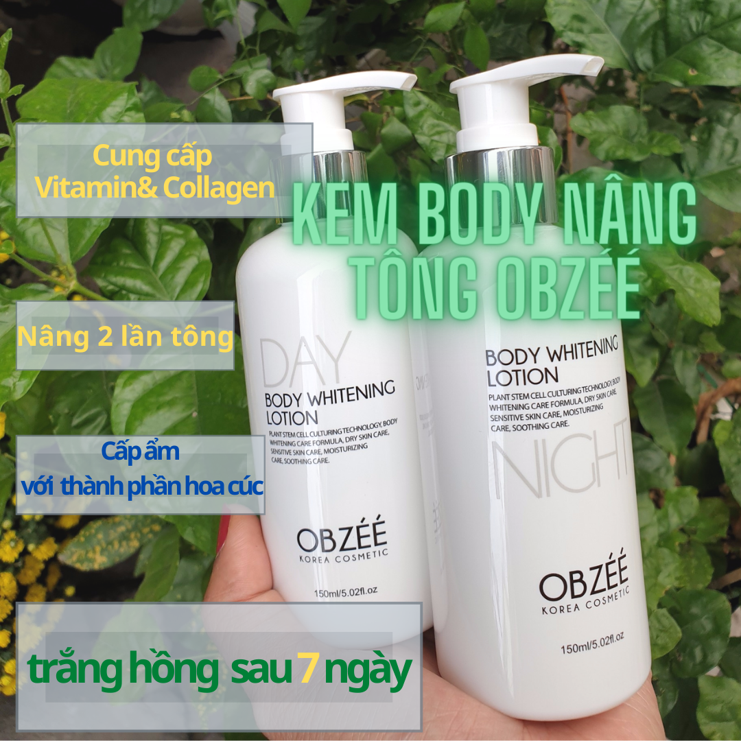 kem Dưỡng Trắng OBZÉÉ Body Lotion Day