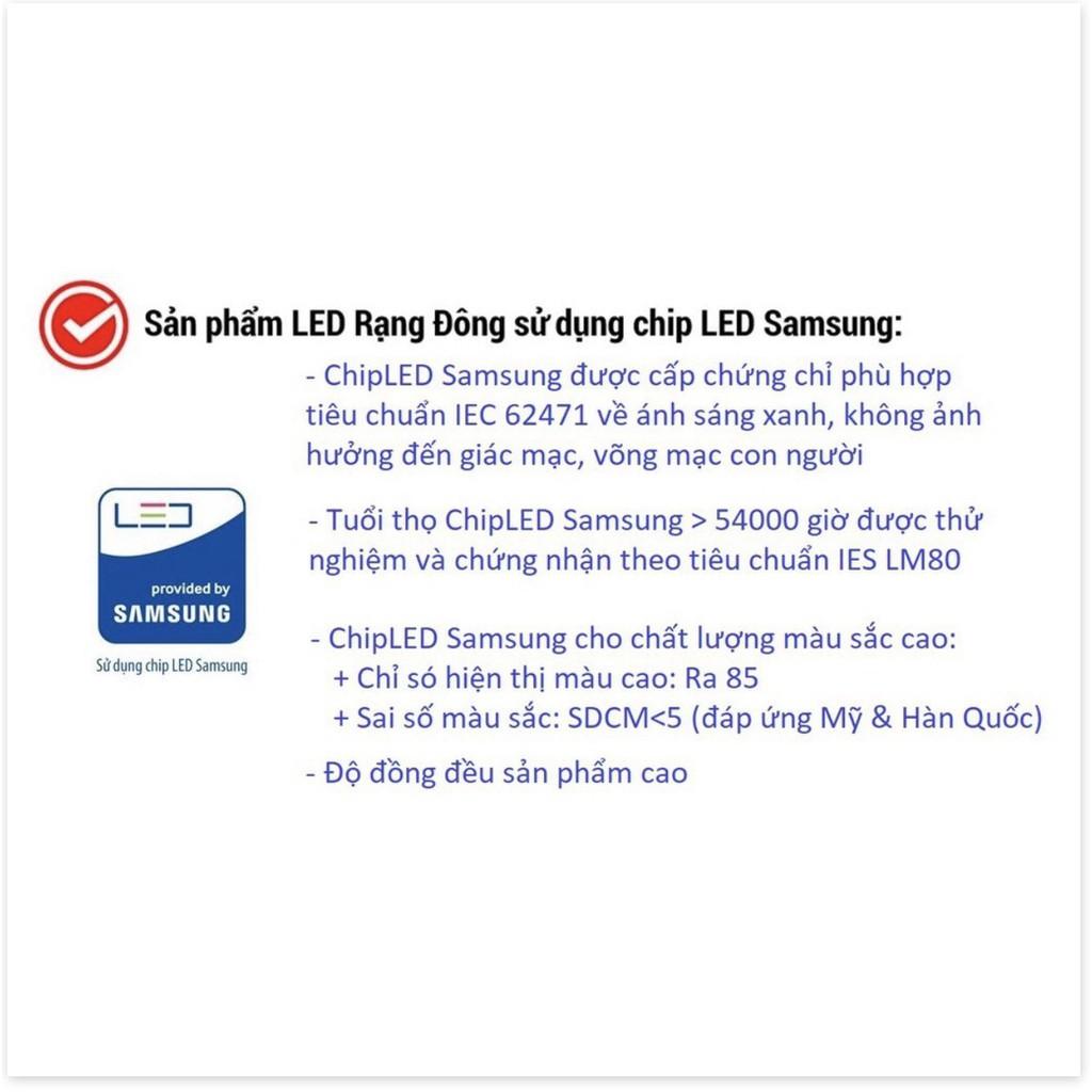 Đèn LED Downlight âm trần 9W Rạng Đông AT10L 110/9W, Vỏ nhôm đúc (Viền vàng