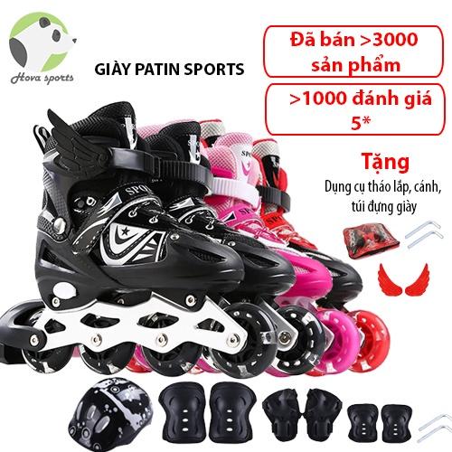 Giày Patin Trượt Sport Cao Cấp Dành Cho Trẻ Em Người Lớn Có Thể Điều Chỉnh