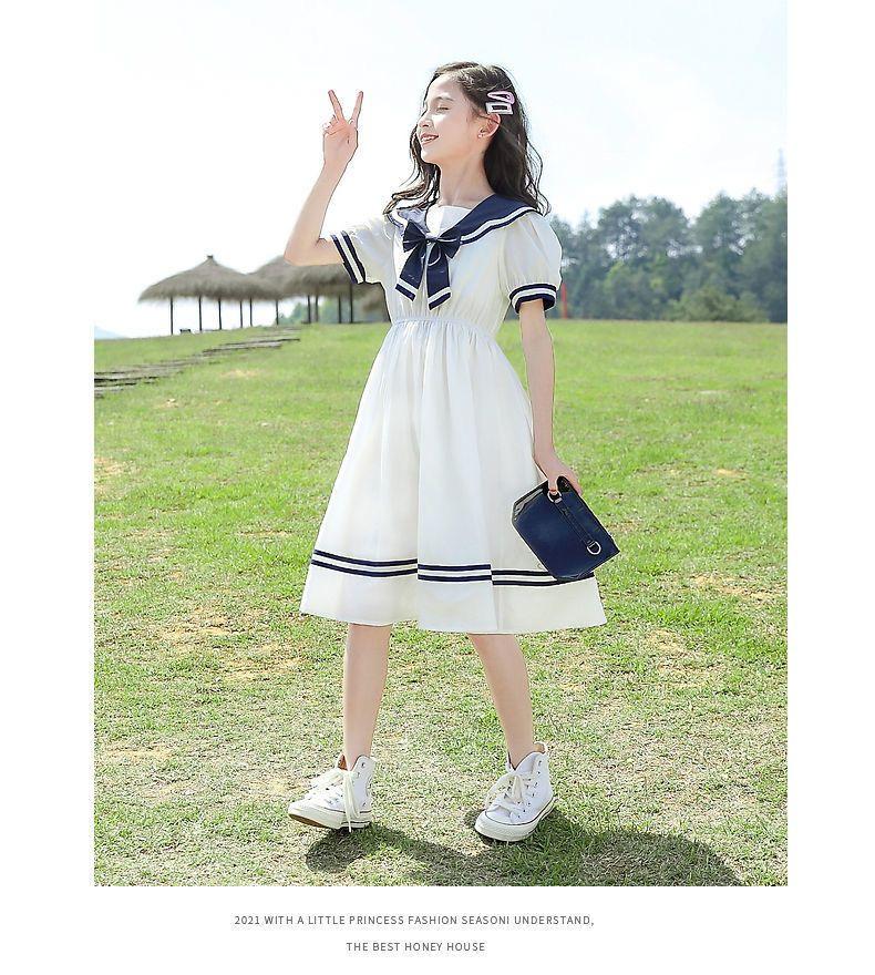 DONGSHOP HOT Trẻ em ăn mặc cô gái váy công chúa mùa hè 2022 phong cách phương Tây váy trẻ em lớn mùa hè cô gái váy mùa hè