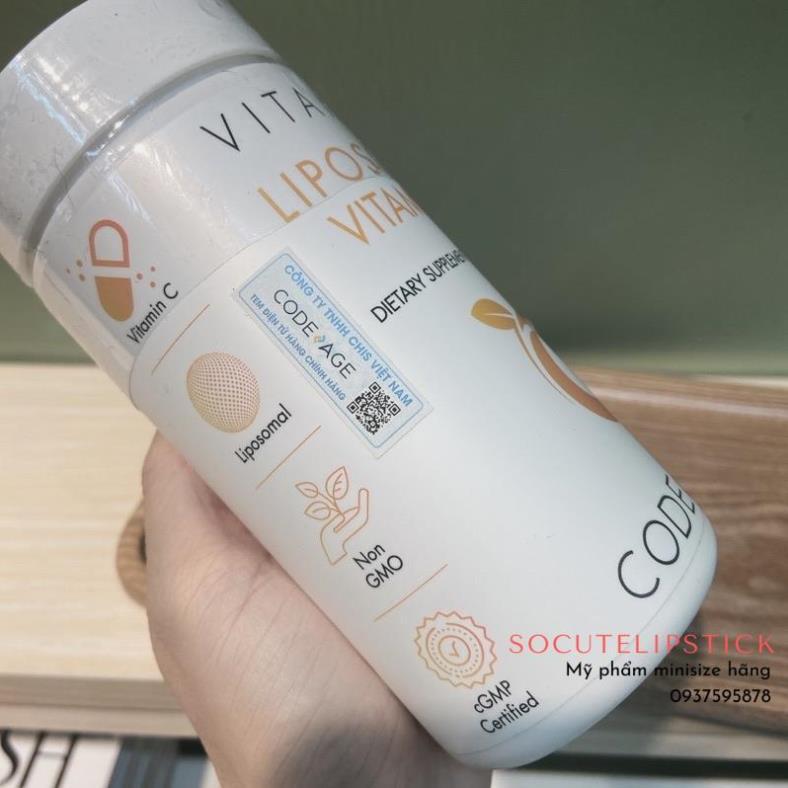 Viên Uống Liposomal Vitamin C CodeAge 180 viên
