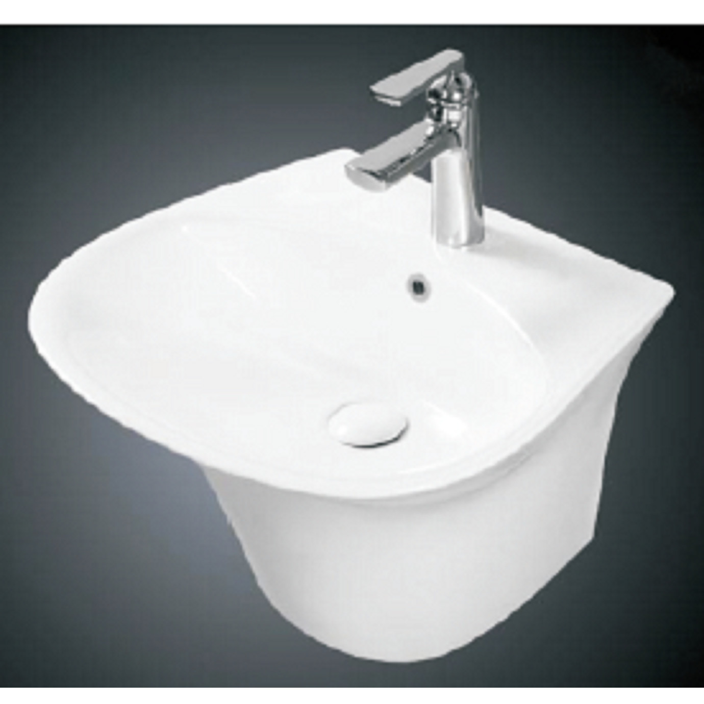 CHÂU LAVABO TREO TƯỜNG MEN NANO TRẮNG SÁNG