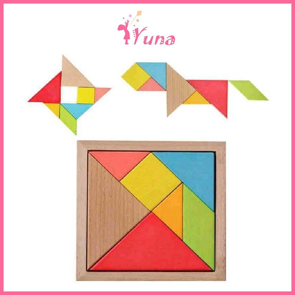 Xếp hình trí uẩn 7 mảnh - Tangram - Đồ chơi thông minh cho bé