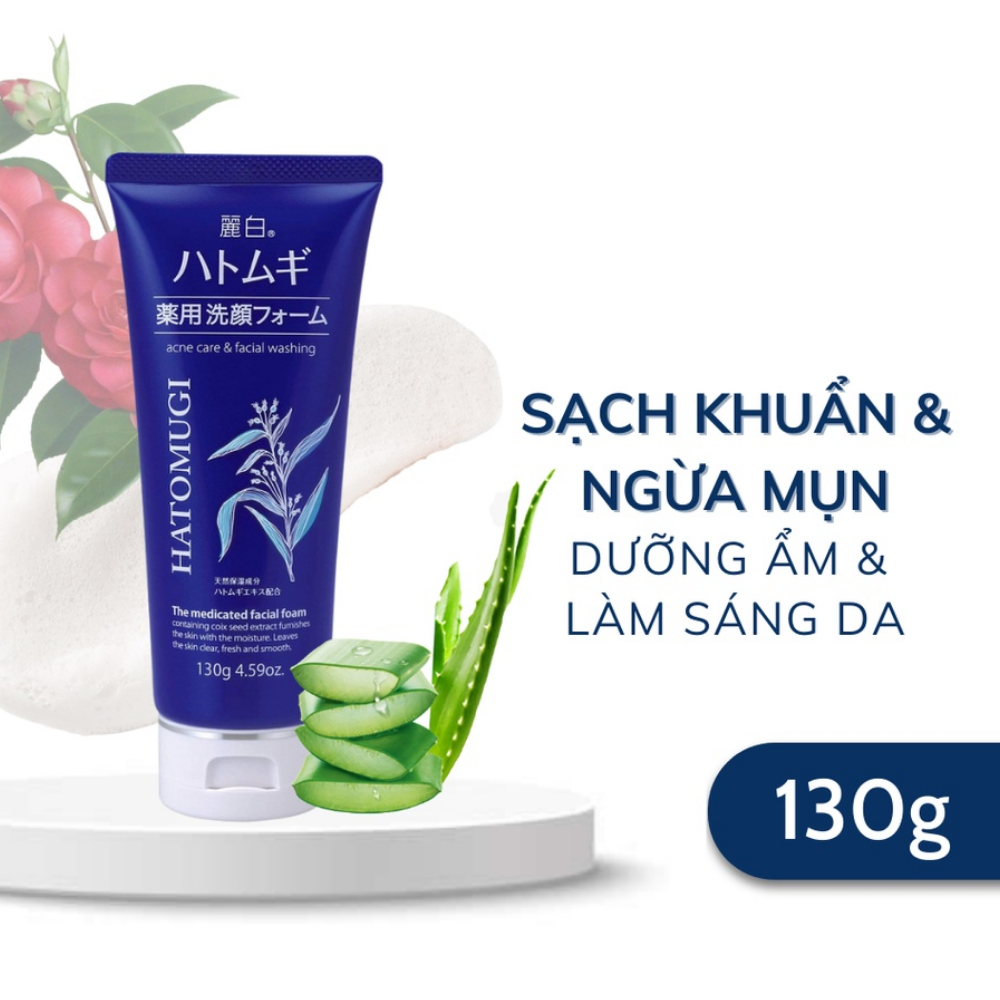 Sữa rửa mặt Hatomugi Acne Care & Facial Washing 130g