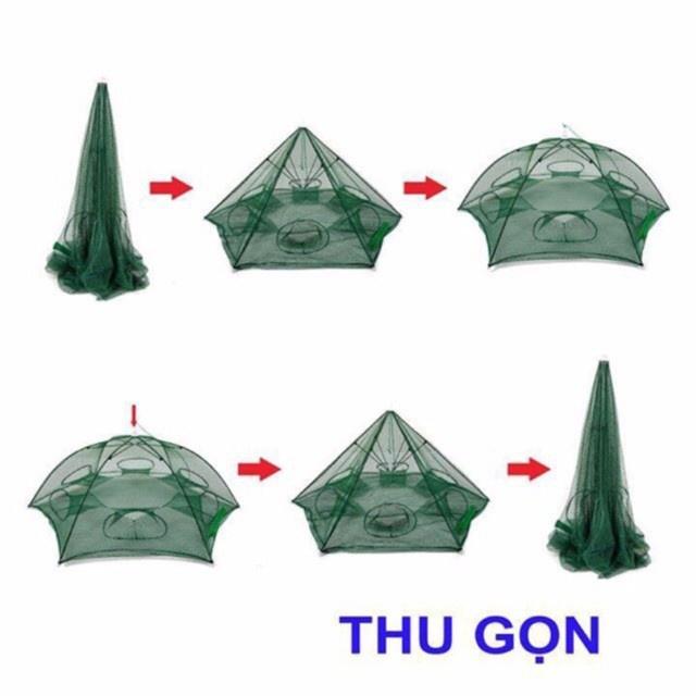 Combo 5 Lồng Bát Quái 8 cửa Tặng 5 Gói Mồi, Bắt Cá Tôm Lươn