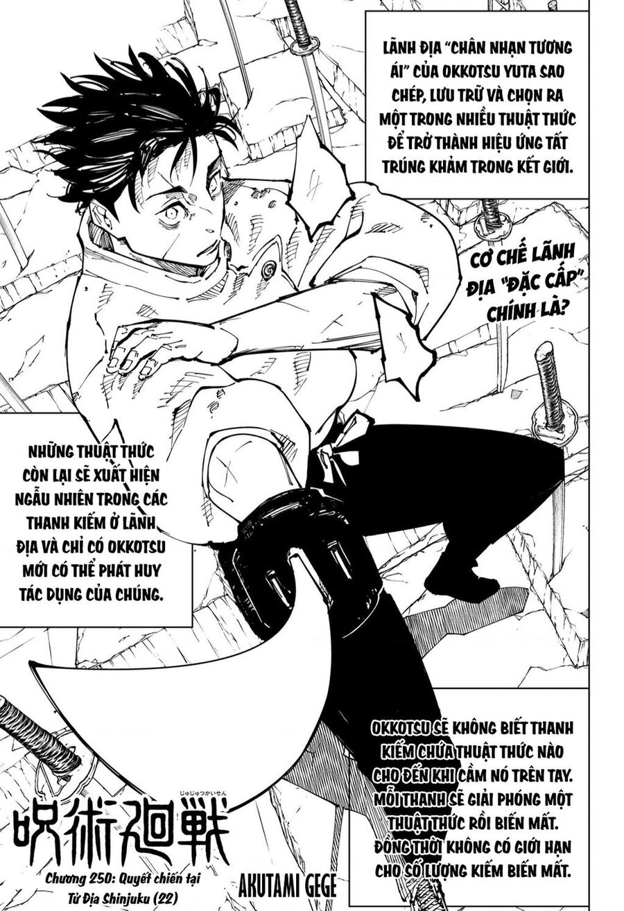 jujutsu kaisen - chú thuật hồi chiến chapter 250 3