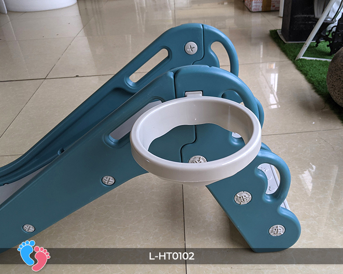 Cầu trượt tuột có ném bóng rổ cho bé BABY PLAZA L-HT0102