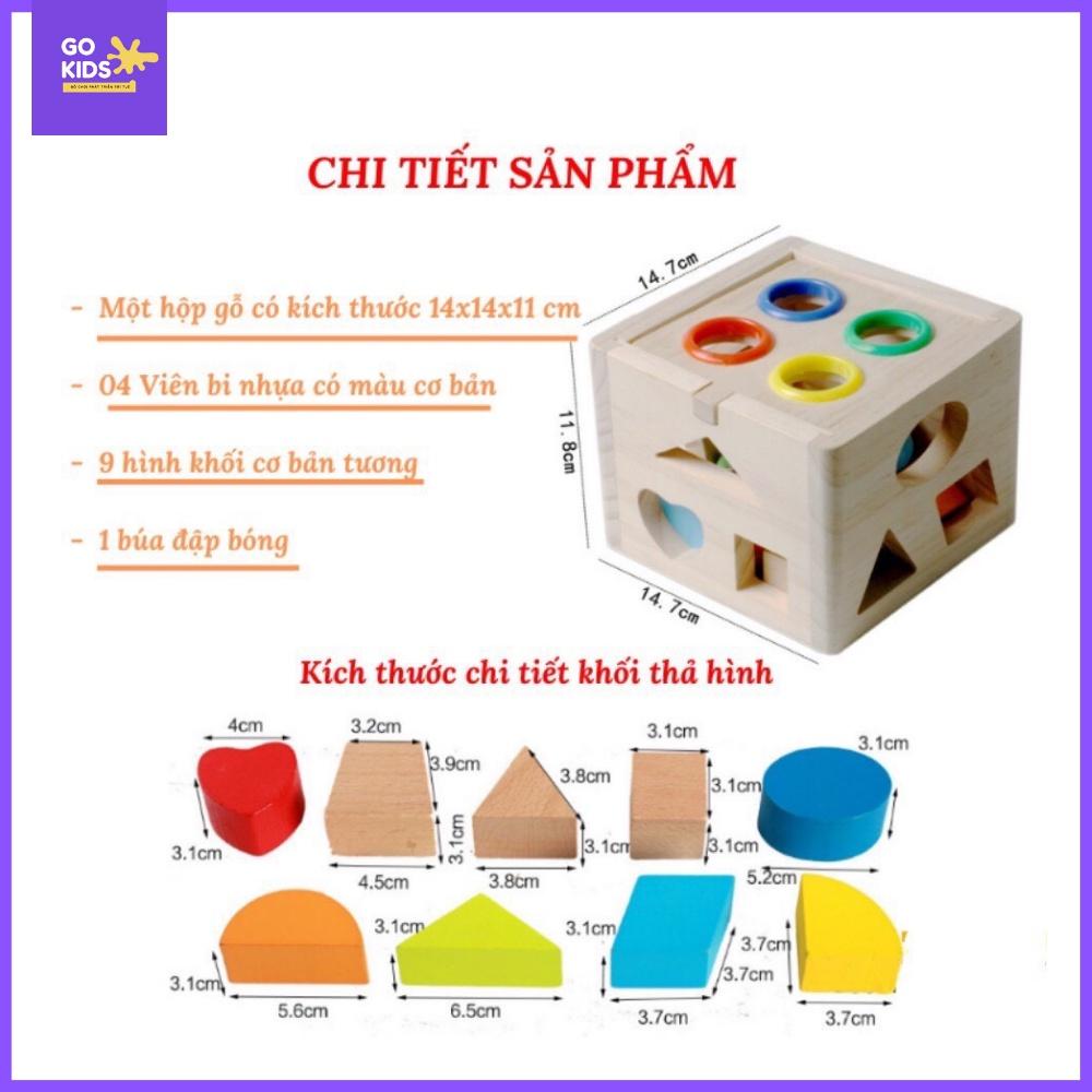 Đồ Chơi Gỗ - Hộp Thả Hình Đập Bóng.